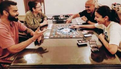 Pic of Anushka Sharma and Virat Kohli playing monopoly with her parents is making us miss our family even more