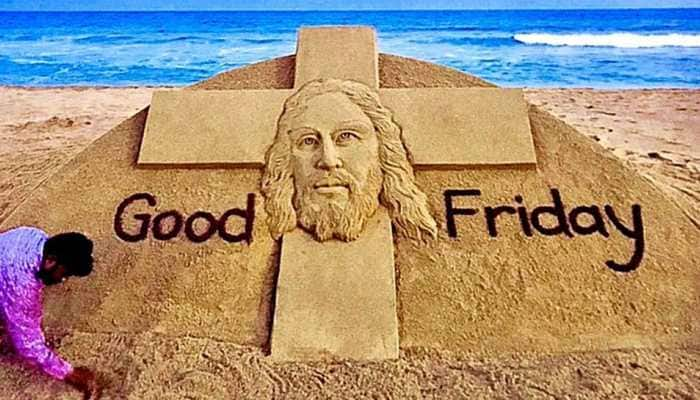 On Good Friday, Sudarsan Pattnaik&#039;s sand art highlights &#039;stay home stay safe&#039; policy- See inside