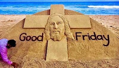 On Good Friday, Sudarsan Pattnaik's sand art highlights 'stay home stay safe' policy- See inside