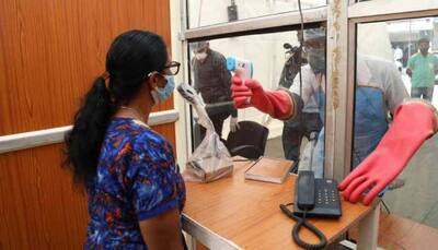 Special flu corner to protect health workers from coronavirus COVID-19 built at Delhi's Charak Palika Hospital