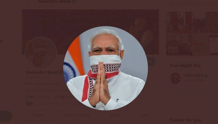 Coronavirus: PM Narendra Modi changes his Twitter profile picture, uploads new image wearing &#039;gamcha&#039; as mask 