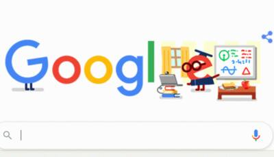Google doodle honours teachers and childcare workers amid coronavirus COVID-19 pandemic