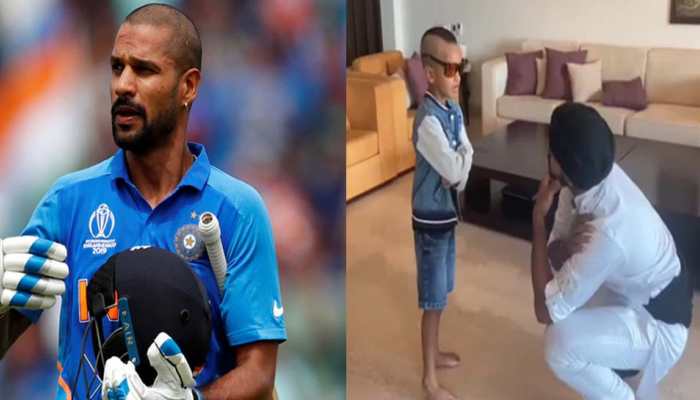 Shikhar Dhawan dances to Bollywood song ‘Daddy Cool’ with son Zoravar--Watch