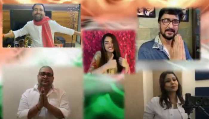 Watch: Aamrapali Dubey, Dinesh Lal Yadav and other stars unite for ‘Bhojpuri Lockdown Song'
