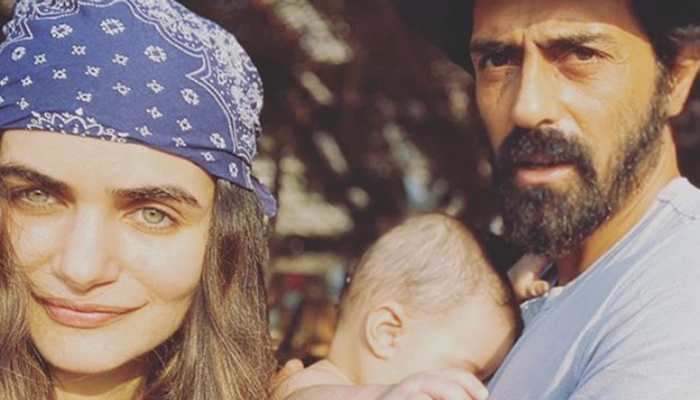 Arjun Rampal, girlfriend Gabriella Demetriades stay put in Karjat with toddler son amid lockdown