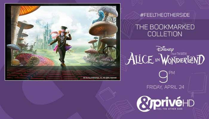 Venture into the mystical world of 'Alice In Wonderland' with 'The Bookmarked Collection' on &amp;PrivéHD