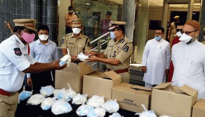 AIMIM distributes PPE kits to ‘Asha’ and ‘Anganwadi’ workers and cops in Hyderabad