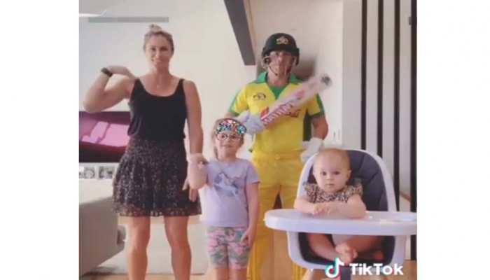 David Warner shares adorable dance video with wife Candice, daughters--Watch
