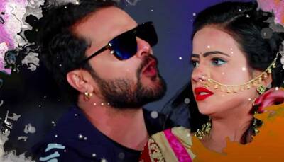 Khesari Lal Yadav-Antra Singh's sizzling song 'High Heel Ke Sandil' trends on YouTube - Watch 