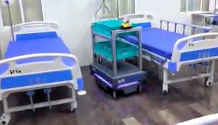Bengaluru hospital uses remote controlled tray in coronavirus COVID-19 ward
