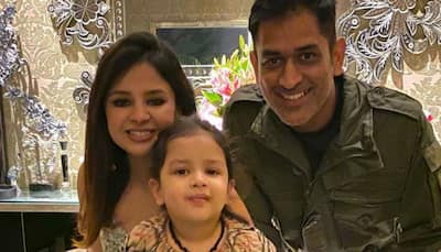 Sakshi shares video of MS Dhoni giving daughter Ziva a bike ride at home