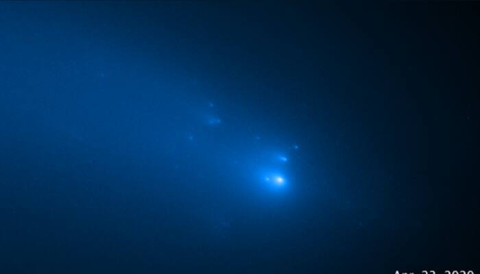 NASA&#039;s Hubble watches comet ATLAS breakup into over two dozen pieces