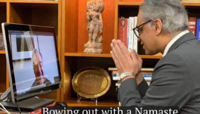 India’s UN Ambassador Syed Akbaruddin signs off on last day of office with a namaste