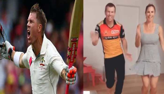 David Warner shakes leg with wife Candice on Telugu song &#039;Butta Bomma&#039;--Watch