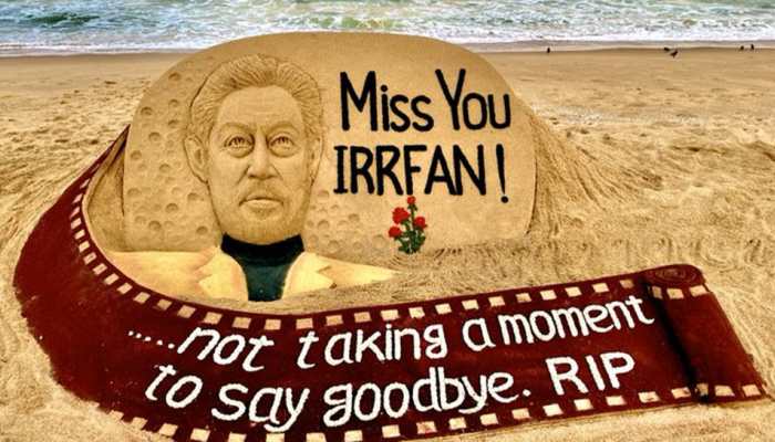 Sudarsan Pattnaik's heartfelt sand-art tribute to Irrfan Khan will make your eyes moist!