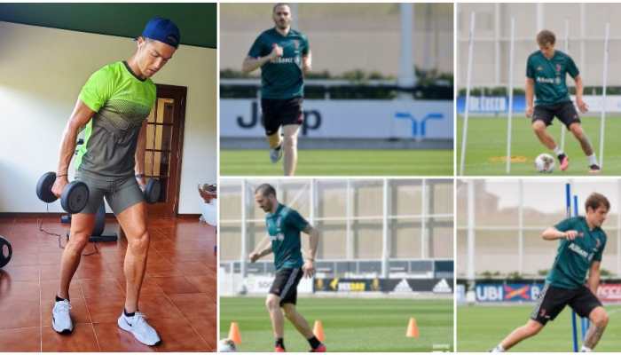 Juventus players resume training sans quarantined Cristiano Ronaldo