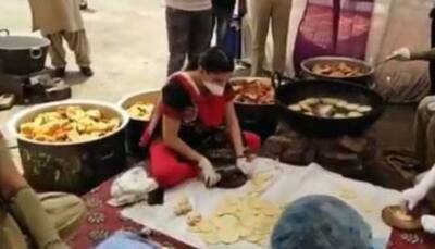 Watch: Sapna Choudhary helps Najafgarh police officials in cooking food for needy amid coronavirus lockdown