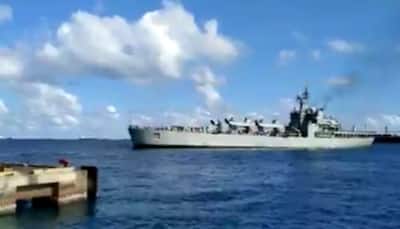 Mission SAGAR: Indian Naval Ship Kesari carrying 580 tonnes of essential food items reaches Maldives