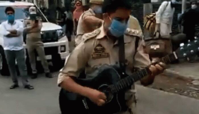 Jammu and Kashmir&#039;s SDPO turns guitarist, sings song to entertain people; video goes viral