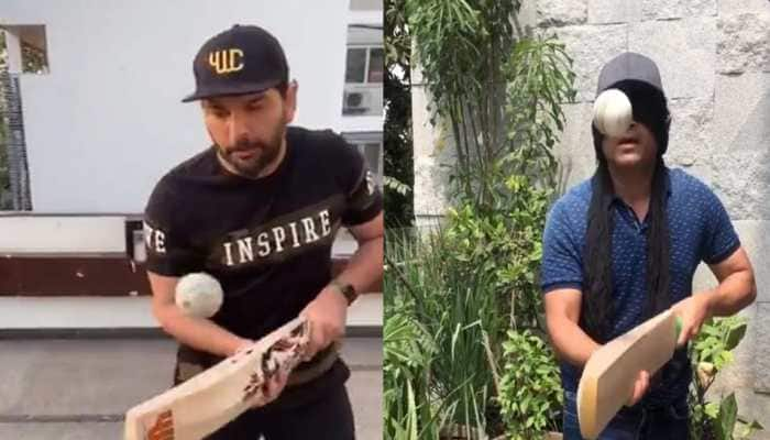 Yuvraj Singh begins &#039;Keep It Up&#039; challenge, Sachin Tendulkar gives it a twist--Watch