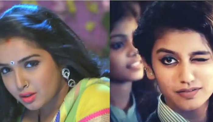 When Bhojpuri sizzler Aamrapali Dubey&#039;s wink took over Priya Prakash Varrier’s spotlight