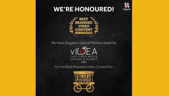 LF Originals bags special mention award at the Video Media Awards and Summit 2020 for &#039;Street foodz of India&#039; 