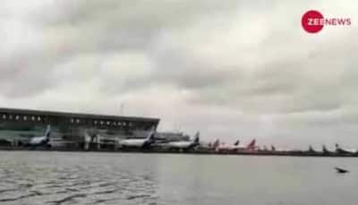Cyclone Amphan leaves Kolkata Airport runway inundated