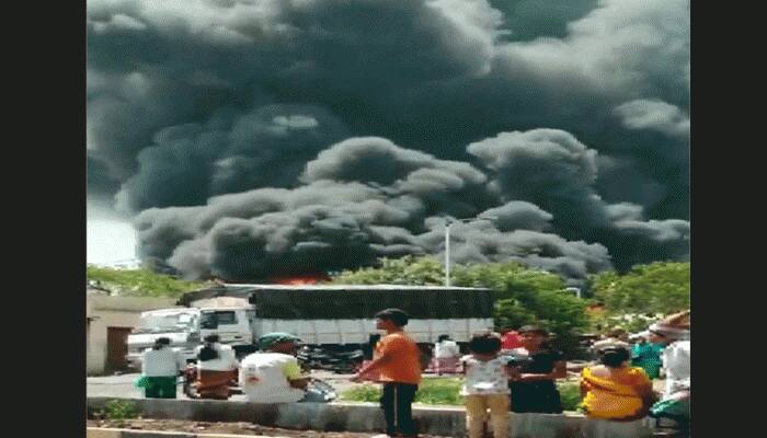 Massive fire breaks out at chemical factory in Pune's Kurkumbh MIDC area; firetenders on spot