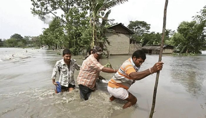 Over two lakh people affected by flood in Assam; seven districts affected