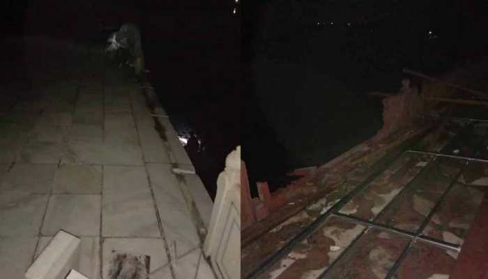 Thunderstorm in Uttar Pradesh&#039;s Agra damages Taj Mahal&#039;s marble railing
