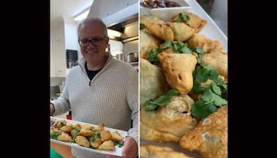 Australian PM Scott Morrison whips up samosas and chutney, says wants to share it with PM Modi