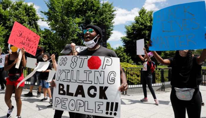 US President Donald Trump taken to underground bunker as protests outside White House over George Floyd&#039;s death turns violent 