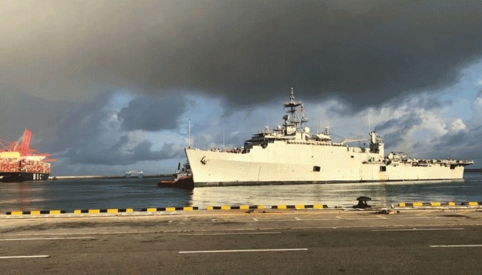 INS Jalashwa to evacuate 700 Indians from Sri Lanka on Monday