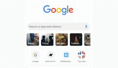 Google Chrome's 'Query Tiles' to speed up searching in mobile 