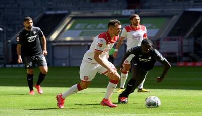 Bundesliga: Rouwen Hennings's brace gives Duesseldorf 2-2 draw with 10-man Hoffenheim
