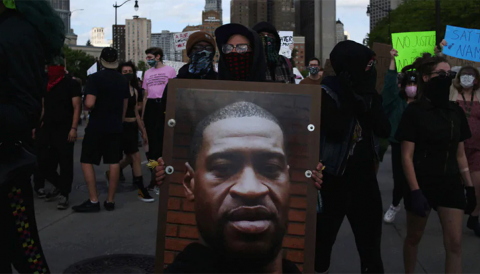 Dozens in Hong Kong protest against George Floyd's death