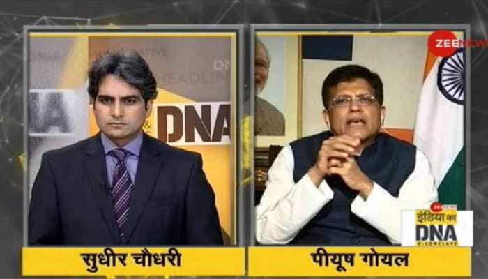 #IndiaKaDNA Conclave: False news was spread about trains, Zee News reported truth, says Piyush Goyal