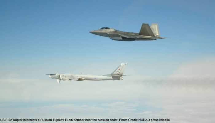 F-22 Raptors vs Tu-95MS and Sukhoi Su-35s: US and Russian jets&#039; closest aerial encounter in years