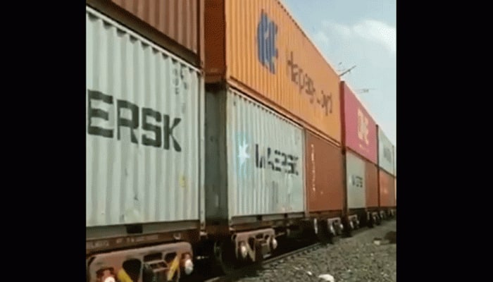 Railways sets world record by running first Double Stack Container Train in electrified territory