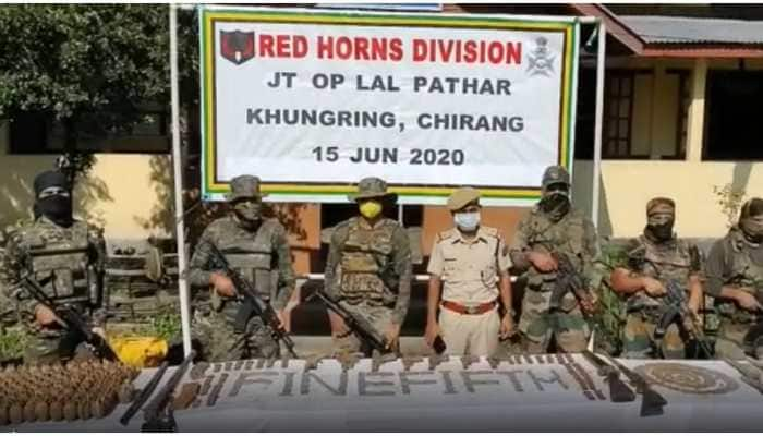 Indian Army in joint operation with Assam Police recovers huge amount of arms, ammunition in Chirang district