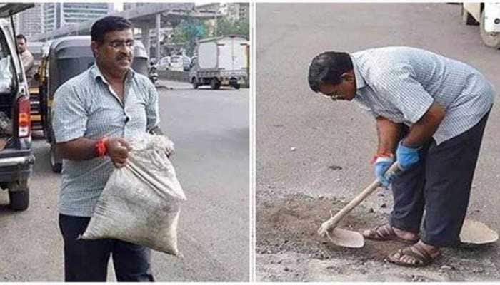 VVS Laxman lauds man filling potholes in Mumbai after losing son in road accident