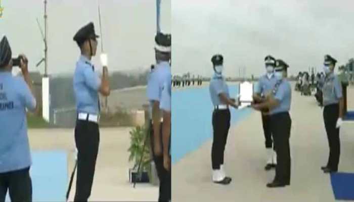 IAF gets 123 officers, Flying Officer Anurag Naik awarded Sword of Honour, Flying Officer Aanchal Gangwal President&#039;s Plaque