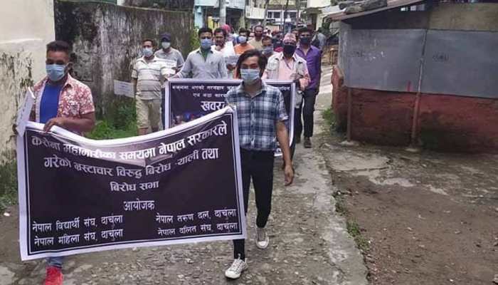 Protests in Nepal against government&#039;s failure to stop Chinese interference, COVID-19 and corruption