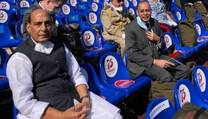 Proud of Indian Armed Forces' contingent participating in Victory Day Parade: Rajnath Singh in Russia