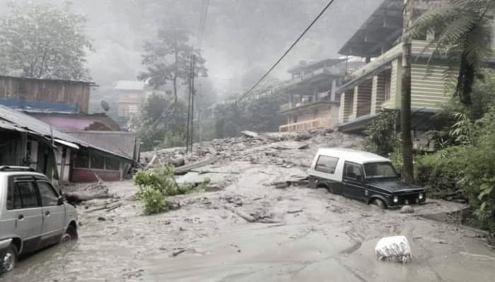 Heavy rains trigger massive landslide in Sikkim causing huge loss of property