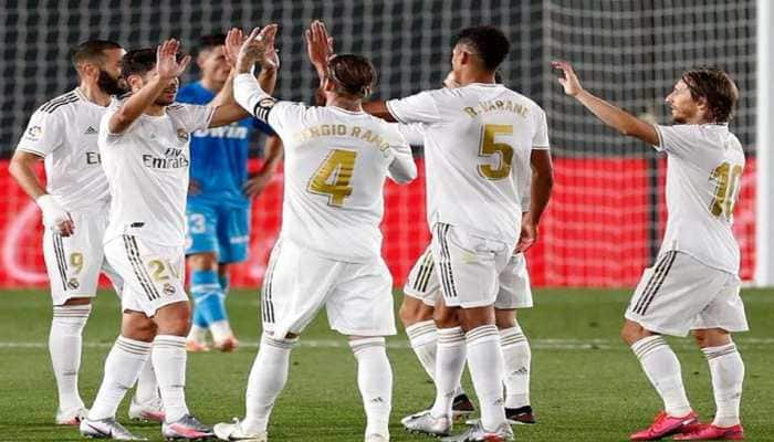 La Liga: Clever Karim Benzema&#039;s assist helps Real Madrid go clear at top