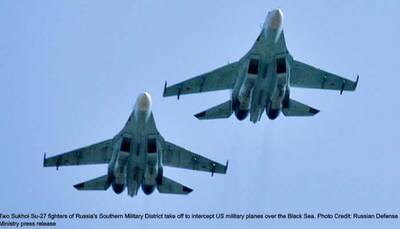 Russia launches Sukhoi Su-27 fighters as US P-8A Poseidon, RC-135 spy planes fly over Black Sea