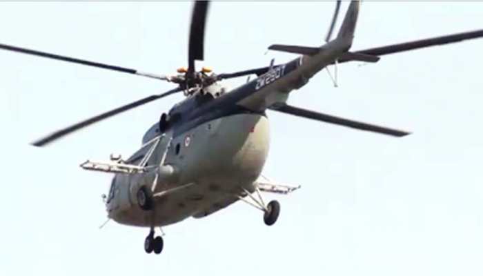 Indigenous airborne locust control system on Mi-17 helicopter
