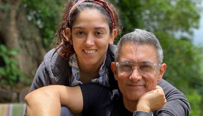 Aamir Khan crashes daughter Ira Khan's live workout session, surprises fans in new look - Watch