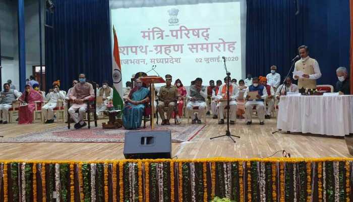 Yashodhara Raje Scindia, Gopal Bhargava, 26 others take oath as ministers in Madhya Pradesh cabinet expansion